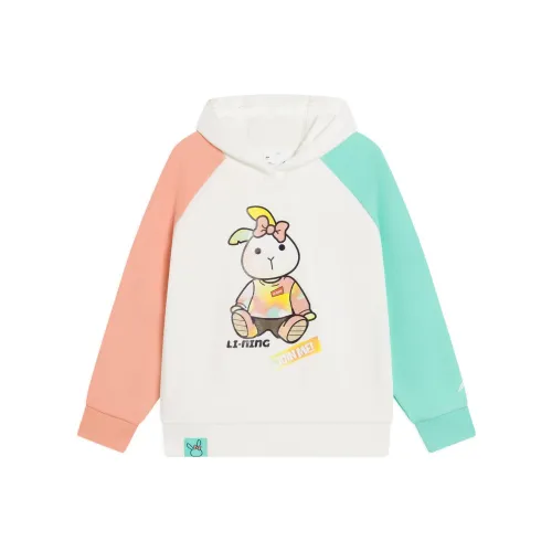 LINING YOUNG Sports Life Collection Толстовка Сливовый Ледяной Зеленый Персиковый Розовый Оранжевый Детский