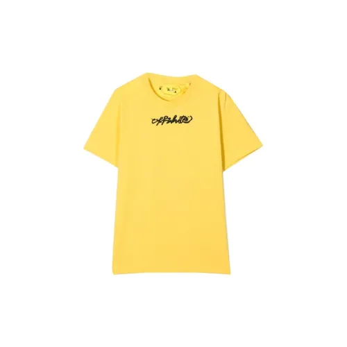 Off Белый FW21 Желтый Kids T Рубашки