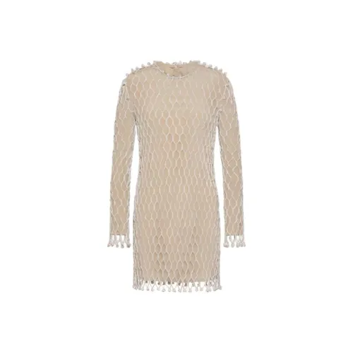 Valentino SS24 Длинное платье с длинными рукавами цвет Women's Silver