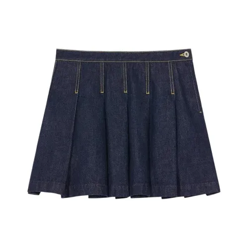 KENZO SS24 Джинсовые короткие юбки Женские Темно-синий