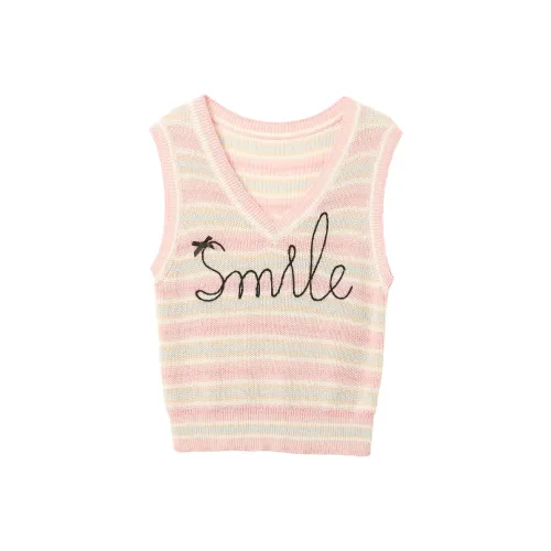 3COLOUR Светло-розовый Полосы Женские Трикотаж