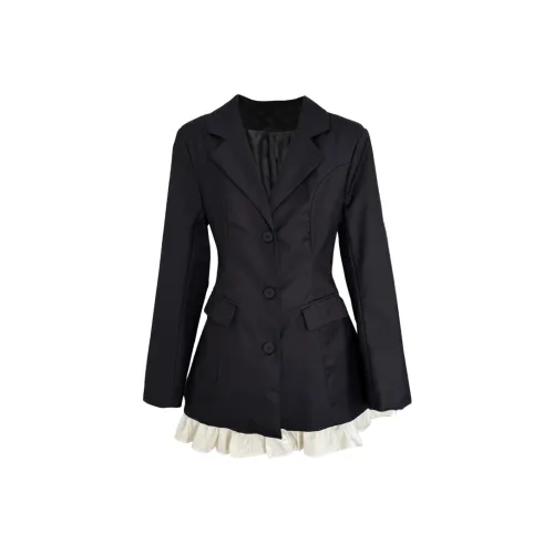 PLANE DRIFT Длинное платье с длинным рукавом женское черное