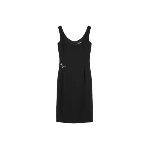 VERSACE FW24 Sleeveless Dress Women's Black VERSACE FW24 Без рукавов Платье Женское Черное