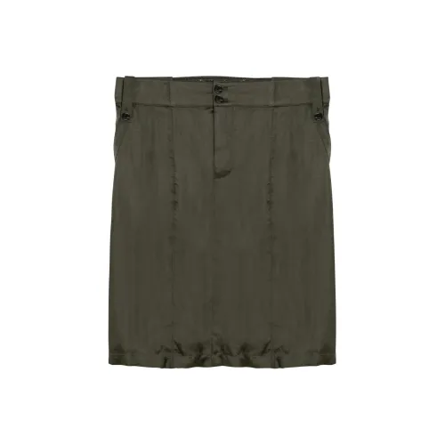 SAINT LAURENT Повседневные короткие юбки Женские Зеленый