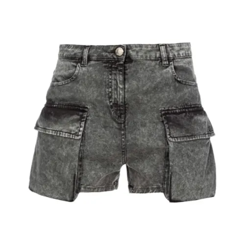 PINKO Шорты Cargo Drill Lavato Карго Шорты Женские Серые