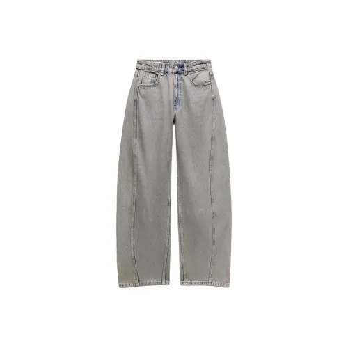 ZARA Зеленые Женские Джинсы