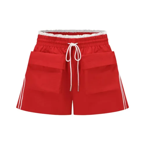 Alexia Sandra Повседневные шорты Женские Red