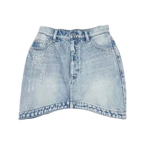 TCH Повседневные короткие юбки Женские Джинсовый синий