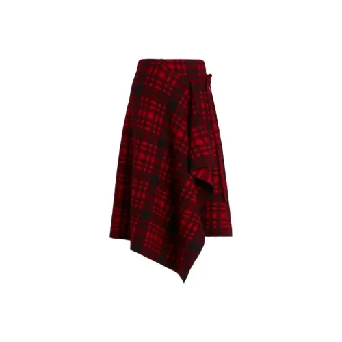 Polo Ralph Lauren Повседневный Длинный Юбка Женские Красный