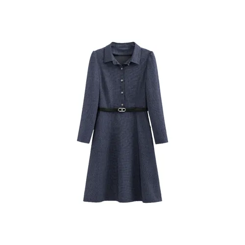 KAIMUSHI Длинное платье с длинными рукавами женское