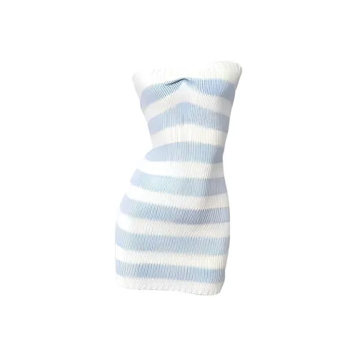 IQC Без рукавов Платье Женское Светло-Синий