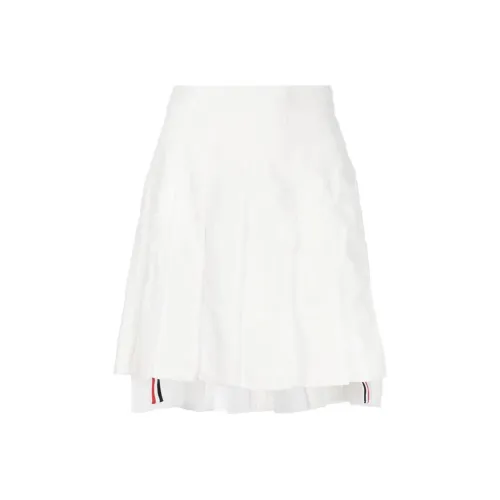 THOM BROWNE Белая Женская Повседневная Короткая Юбка