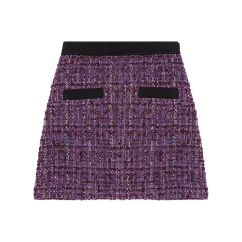 Maje Фиолетовые Женские Повседневные Короткие Юбки