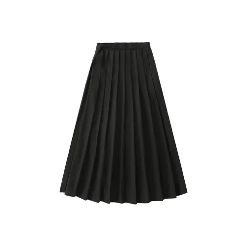 Crying Center Повседневный Длинный Юбка Женские Черный