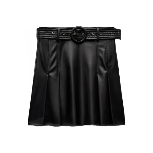 ZARA Черные Женские Повседневные Короткие Юбки