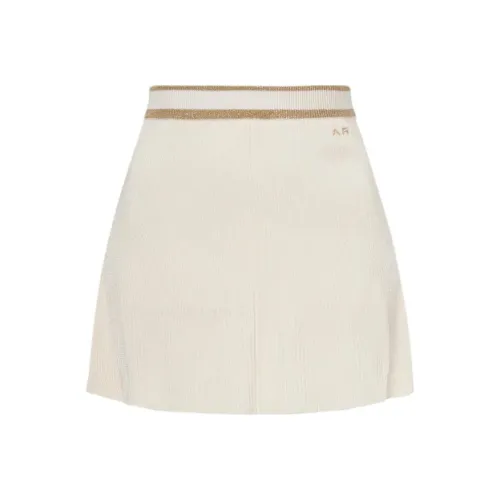 Alessandra Rich SS24 Повседневные короткие юбки Женские Белые