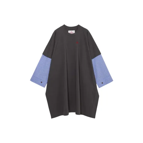 Vivienne Westwood Серые Женские Длинные Рукава Платья