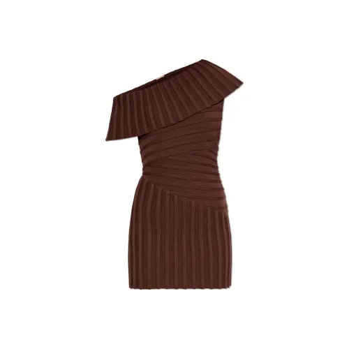 CULT GAIA Без рукавов Платье Женское Коричневое