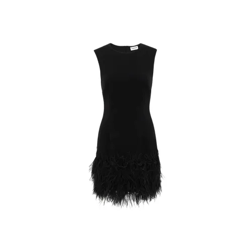 PAROSH Без рукавов Платье Женское Черное