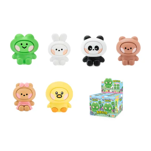 Spiritual Creations LINE FRIENDS Minini Face Меняющаяся кукла Настольный Слепые коробки Один Mystery Коробка Целая коробка 6 шт