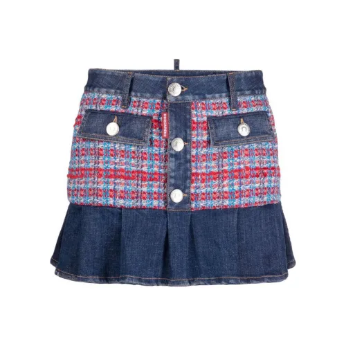 DSQUARED 2 Джинсовые короткие юбки Женские Многоцветный