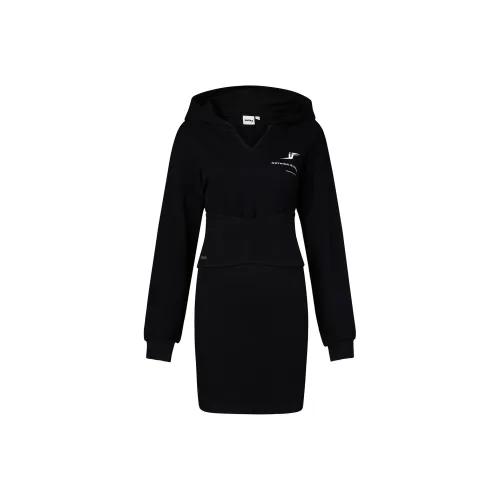 Guuka Hero Длинное платье с длинными рукавами женское черное