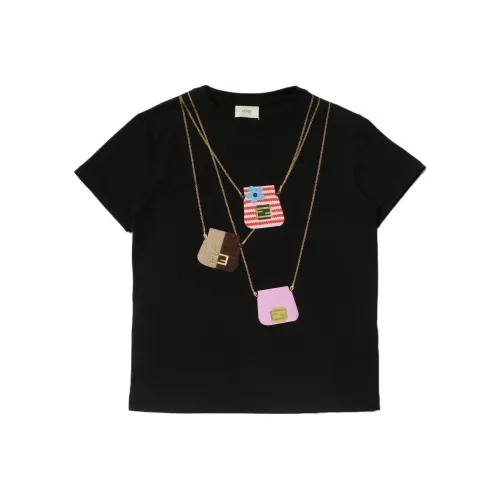 FENDI Черные Kids T-рубашки