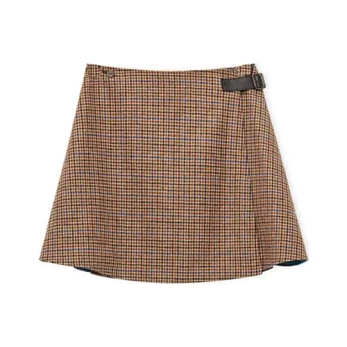 LOEWE SS23 Коричневый Женские Повседневные Короткие Юбки