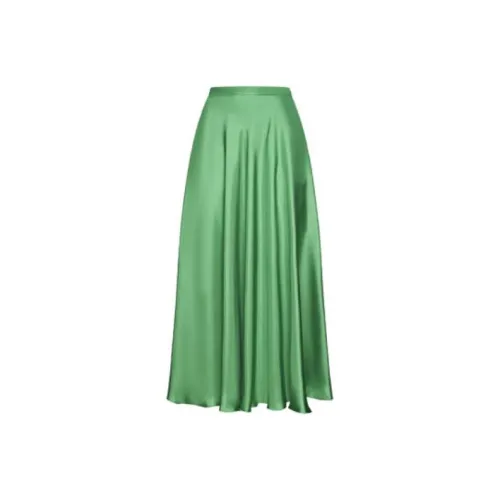 RED VALENTINO Зеленая Женская Повседневная Длинная Юбка