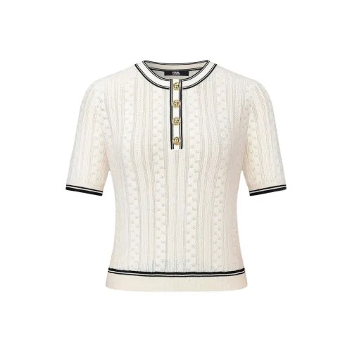 KARL LAGERFELD SS25 Трикотаж Женский Экрю