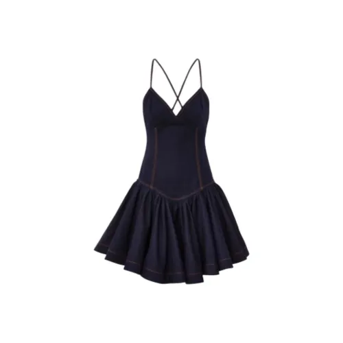 Zimmermann SS25 Slip Платье Женское Синее