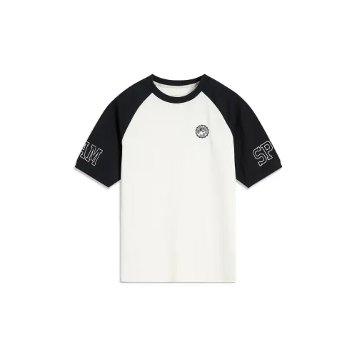 LINING YOUNG Sports Life Collection Т-рубашка Mist White Black Детская