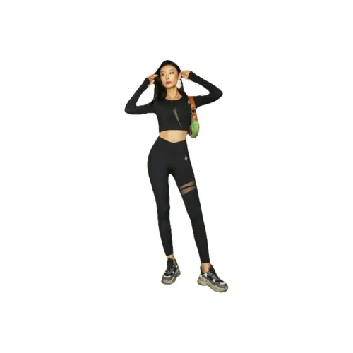 GIDI BOHO Черный Женские Фитнес-комплекты