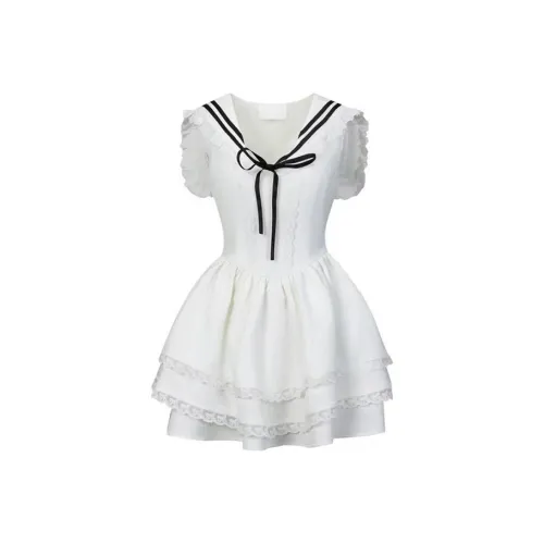 SECFLY OFFICIAL Без рукавов Платье Женское Белое