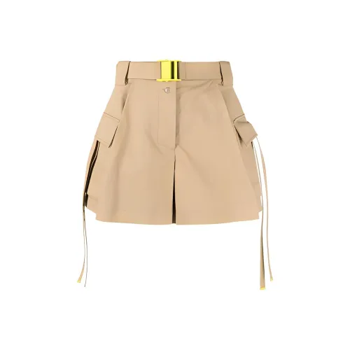 Off Белый SS22 Хаки Женские Шорты Карго