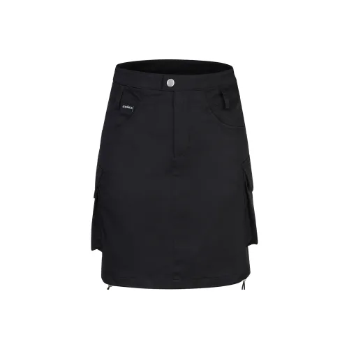 Guuka Hero Повседневные короткие юбки Женские Черный