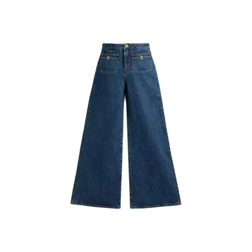 COACH Heritage C Loom Брюки Джинсы Женские Темно-синий