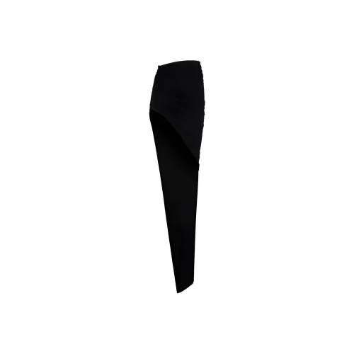 RICK OWENS Черные Женские Повседневные Длинные Юбки