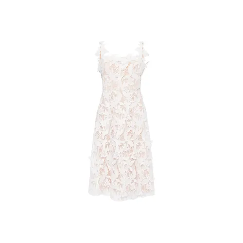 Marchesa Notte SS24 Slip Платье Женское Цвет Слоновая кость