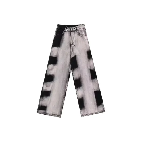 DanerWang Джинсы Женские Черные Серые