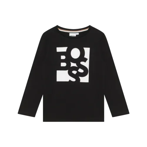 HUGO BOSS Черные Детские Рубашки T