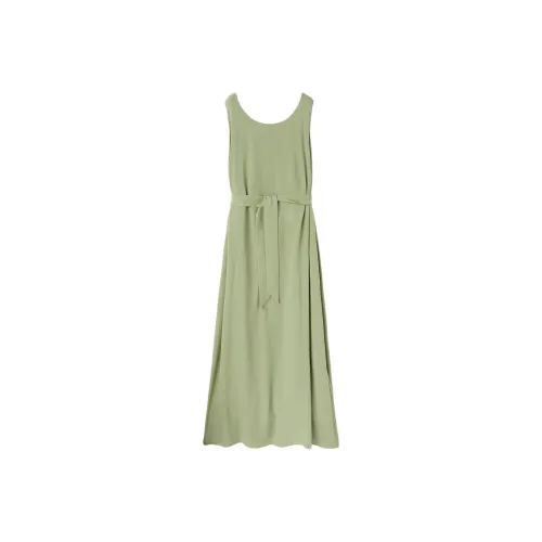 Loro Piana Green Tea Коричневые Женские Платья без рукавов