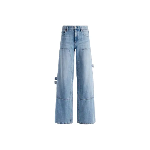 ALICE+OLIVIA FW24 TRISH Джинсы Женские Blue