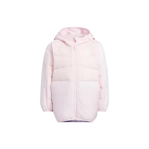 Adidas Пуховик Прозрачный Розовый Детский