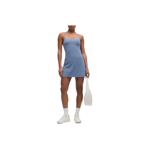 lululemon Nulu™ Slip Dress Женское Джинсовый Синий