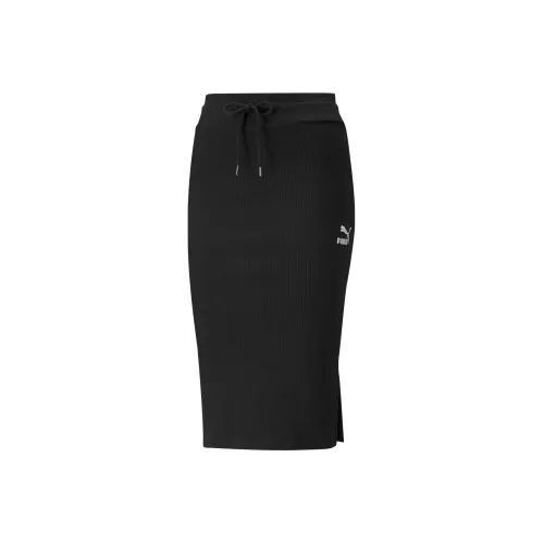 PUMA CLASSICS Черные Женские Повседневные Длинные Юбки