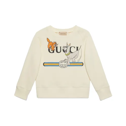 GUCCI Kids Свитшоты цвета экрю