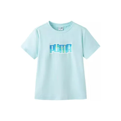 PUMA Розовый зеленый Kids Футболки
