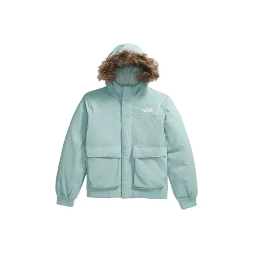 The North Face Хлопковый пуховик Мятно-зеленый Подростки