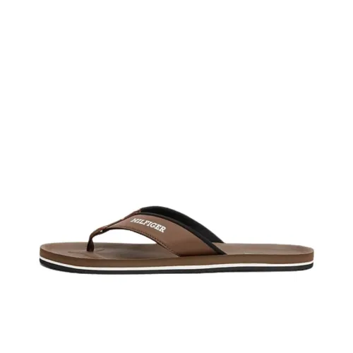 Tommy Hilfiger EVA противоскользящие шлепанцы мужские коричневые